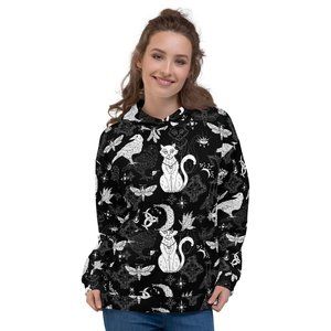 Mystic Gothic Cats Sweatshirt Hoodie